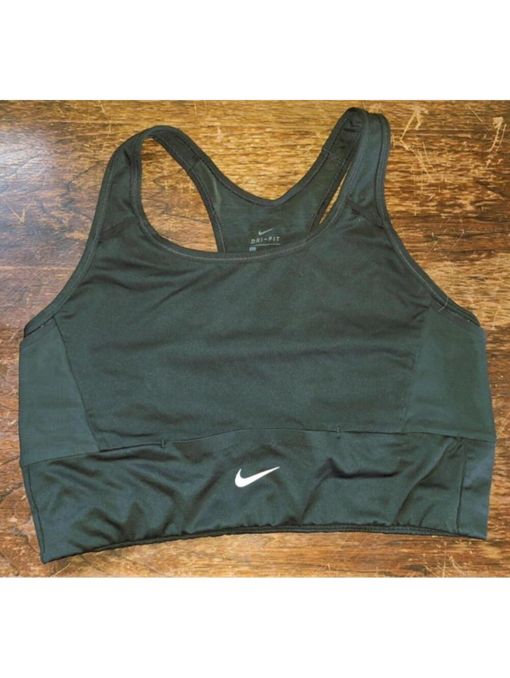 NIKE pro Elite Limited Ed Black Sports Bra Size L Yoga Gym Fitness Compression